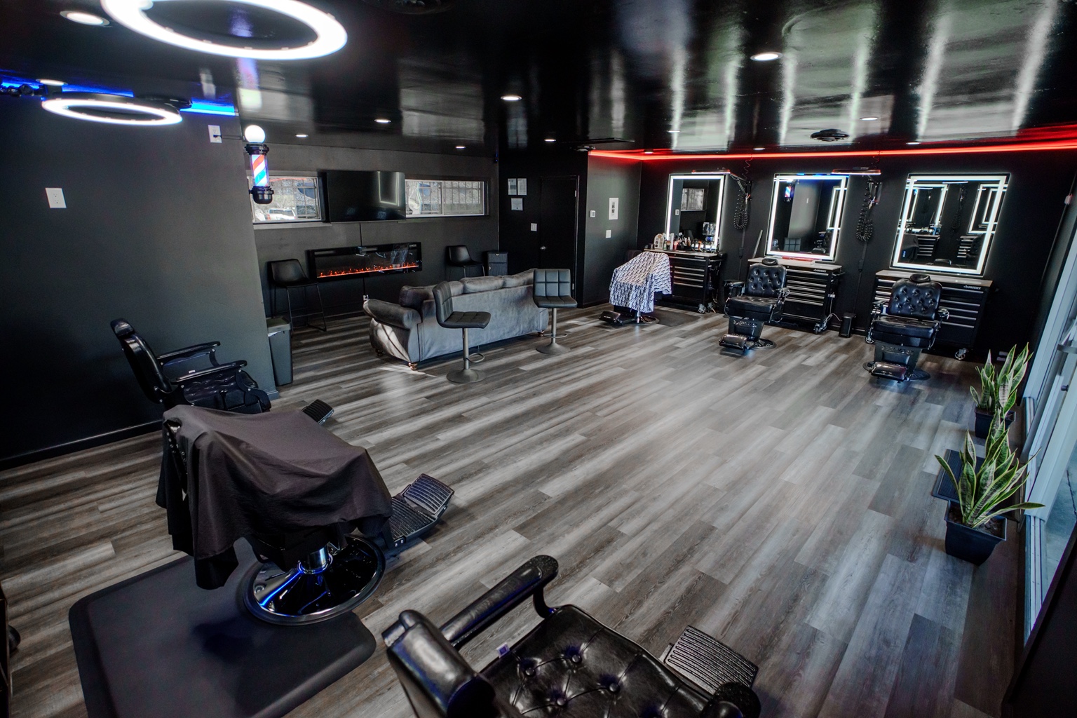 Wide view of Mix Barber Lounge